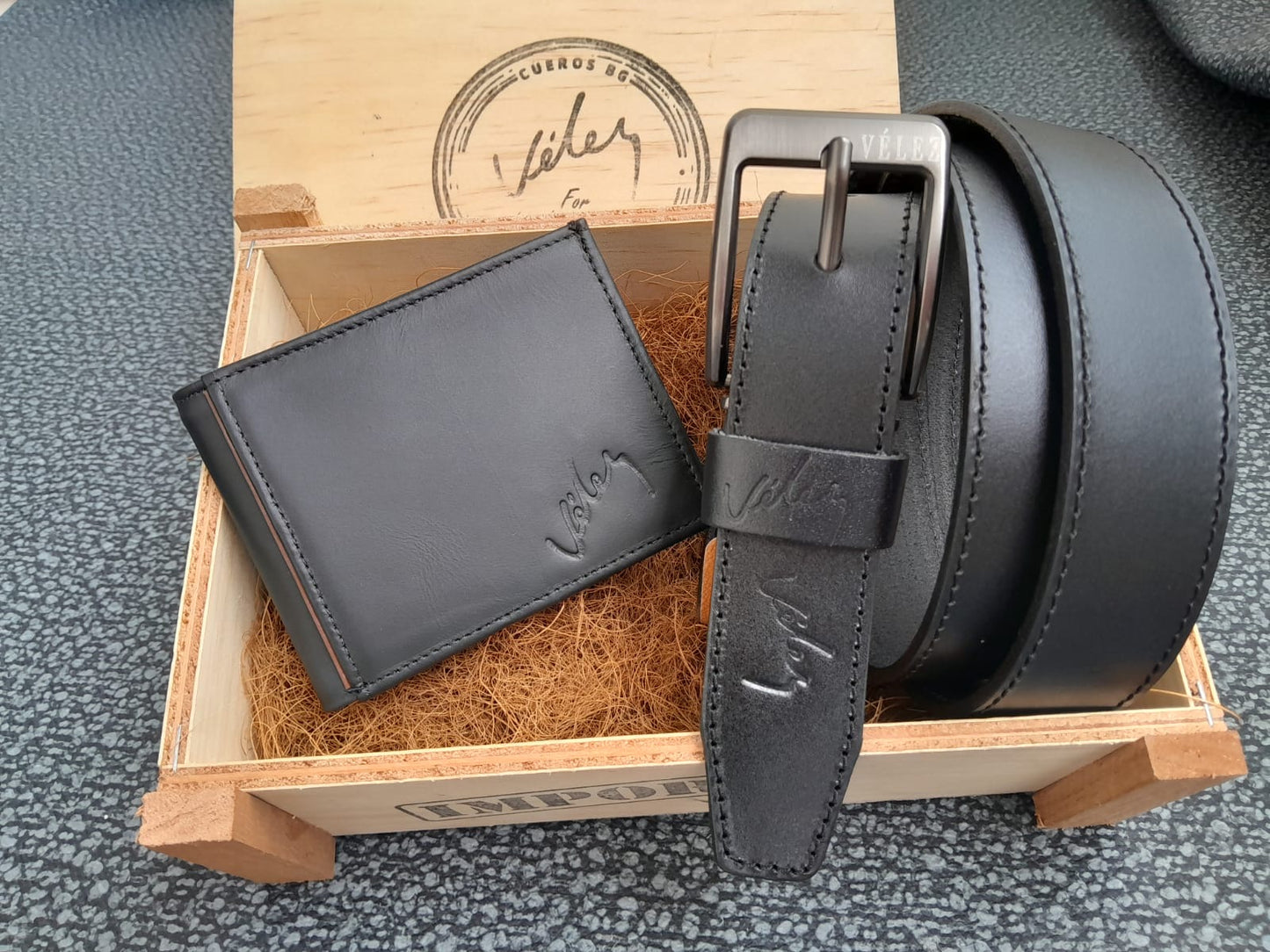 COMBO PREMIUM DÍA DEL PADRE BILLETERA Y CORREA EN CUERO- ELEGANCIA QUE PERDURA🎁