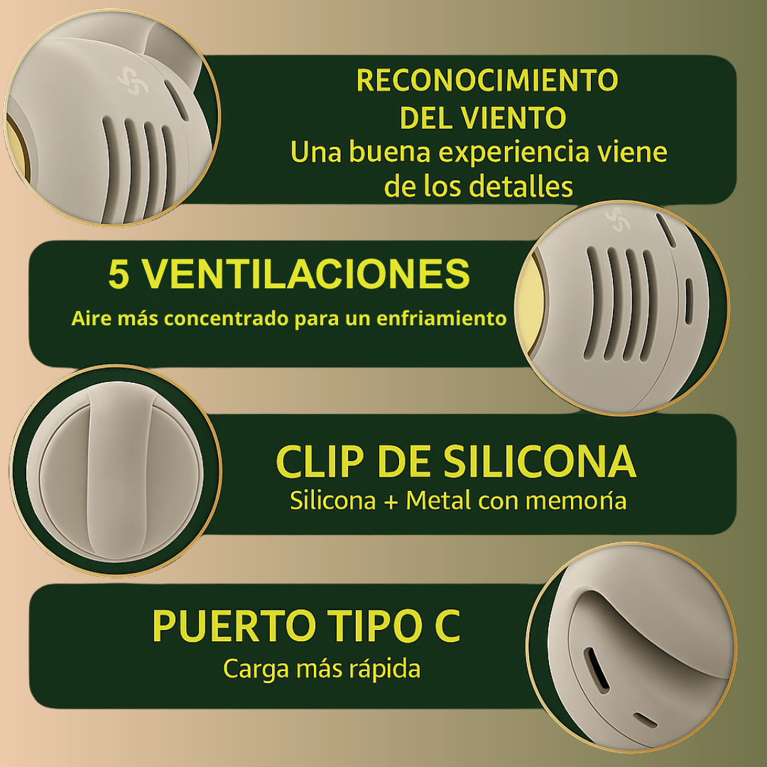 ClipCooler: Ventilador mini potatil