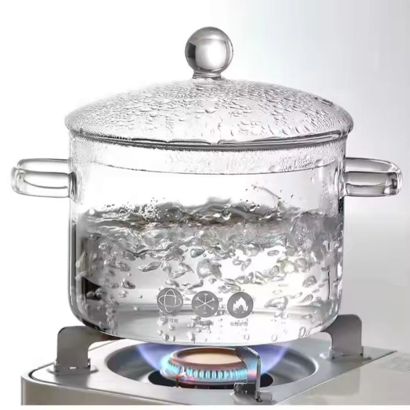 Olla De Vidrio Resistente Al Calor