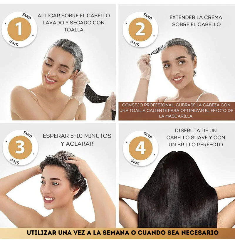 Mascarilla Capilar Karseell con Colágeno y Maca – Hidratación y Reparación Profunda