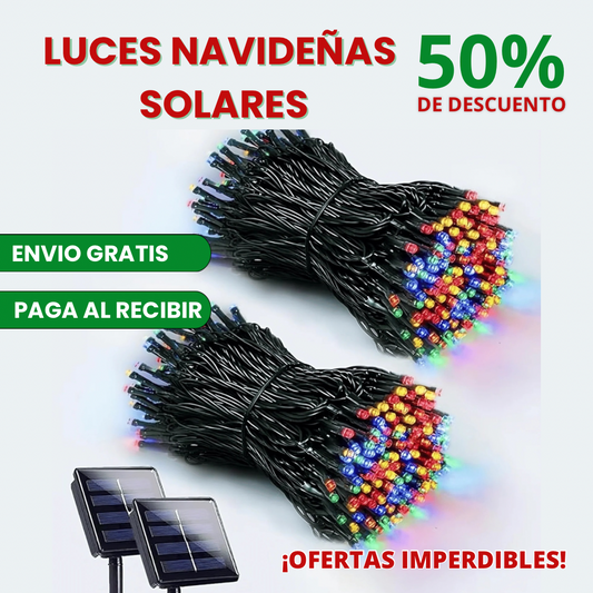 🎄🌟Luces Navideñas Solares con Control Remoto - Decora tu Navidad con estilo y ahorra energía🤩🎅🏼