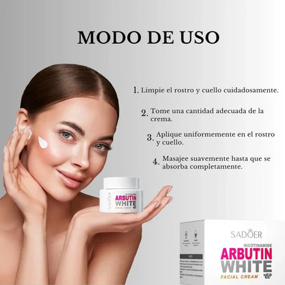 Crema Antimanchas Arbutin white Original – Aclara, Hidrata y Rejuvenece Tu Piel
