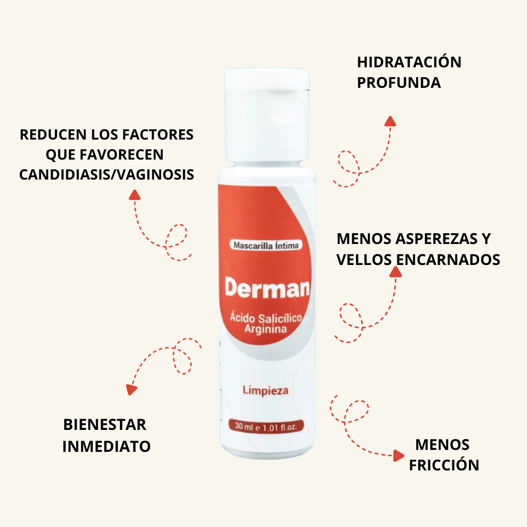 ✨Mascarilla Íntima Derman – Tu momento de cuidado íntimo🌸