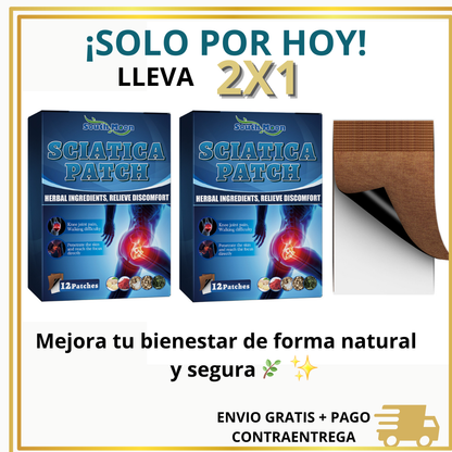 Parche Sciatica®: Tu aliado Natural para el dolor en la Ciática PROMOCIÓN 2x1