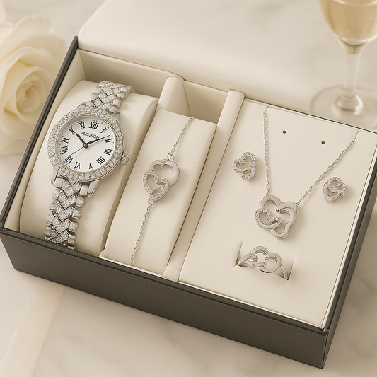 🎁El regalo que te hará brillar : Kit Luxur Dama, Elegancia Completa- incluye caja de lujo