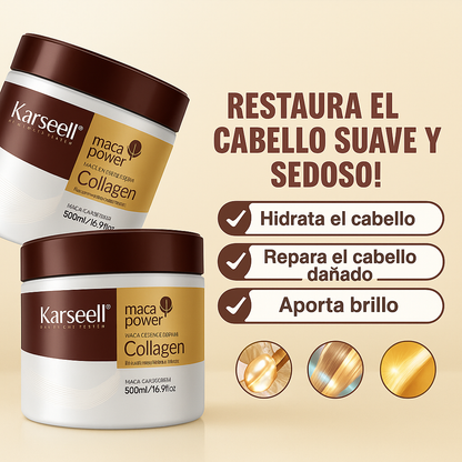 Mascarilla Capilar Karseell con Colágeno y Maca – Hidratación y Reparación Profunda