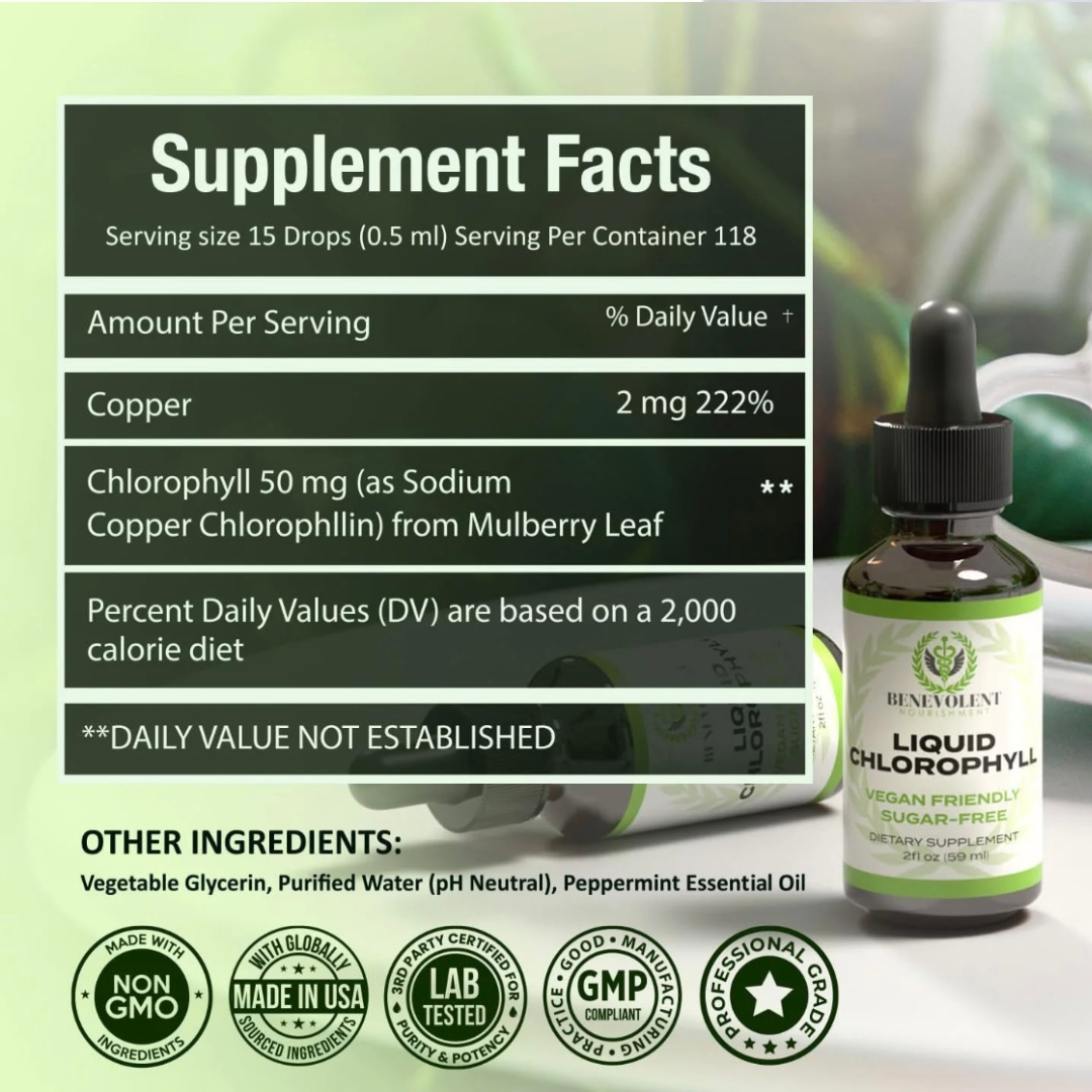 Liquid Chlorophyll🇺🇸- La opción natural para sentirte mejor cada día 🍃🌟