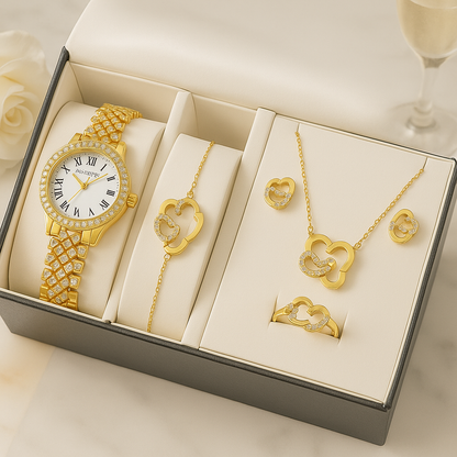 🎁El regalo que te hará brillar : Kit Luxur Dama, Elegancia Completa- incluye caja de lujo
