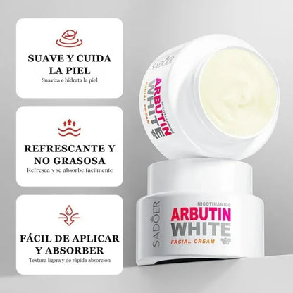 Crema Antimanchas Arbutin white Original – Aclara, Hidrata y Rejuvenece Tu Piel