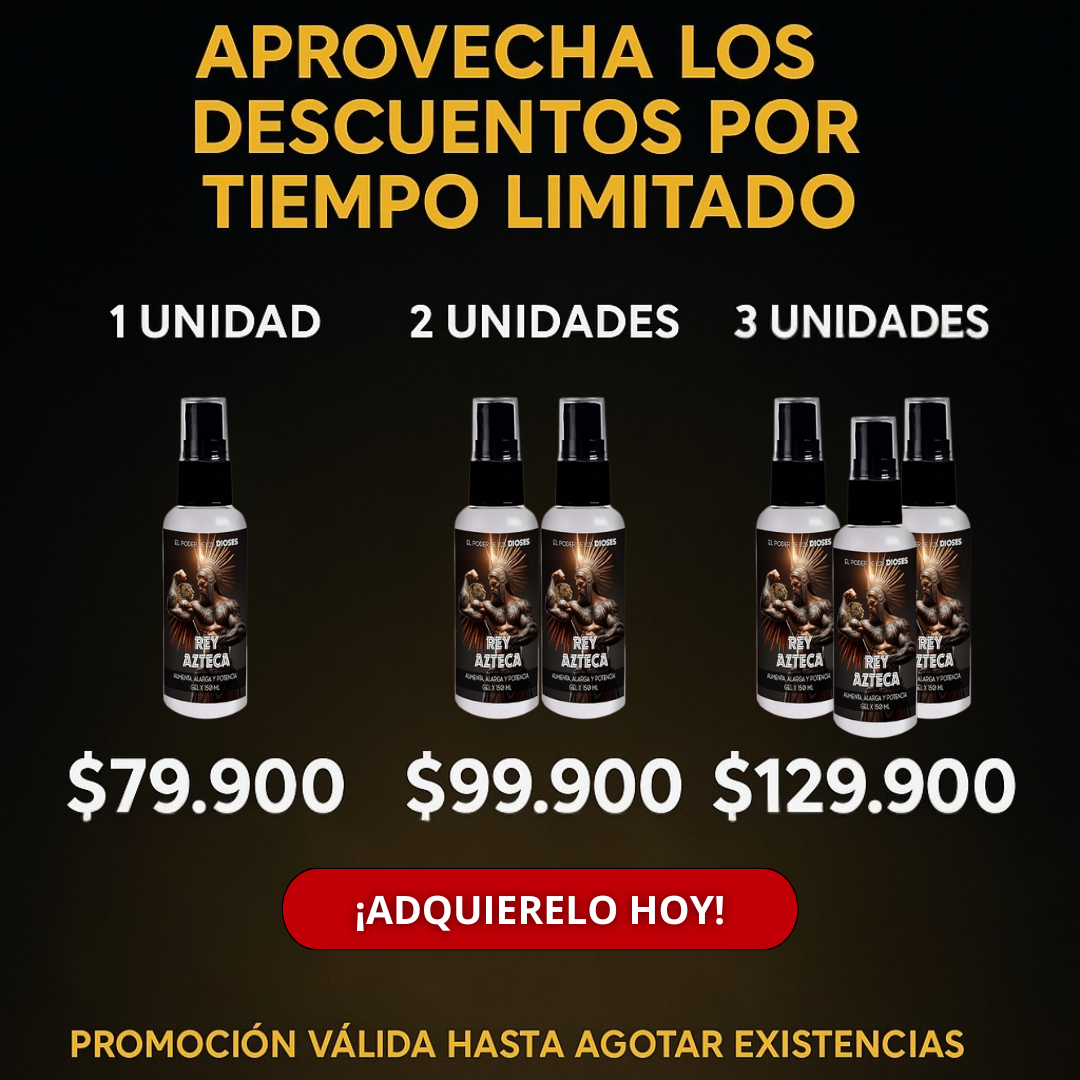 🔥 Rey Azteca™ – El gel masculino que potencia tu confianza 🔝