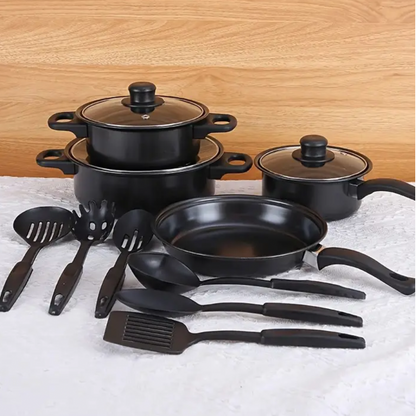 Juego de ollas y utensilios cocina