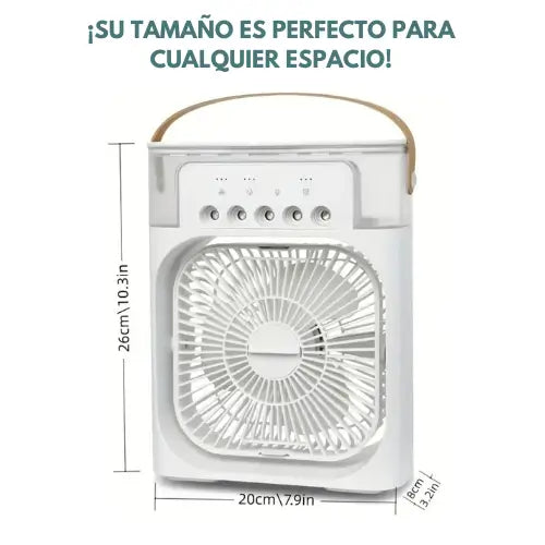 MINI VENTILADOR CON DIFUSOR USB-FRESCURA Y CONFORT AL ALCANCE DE UN PLUG