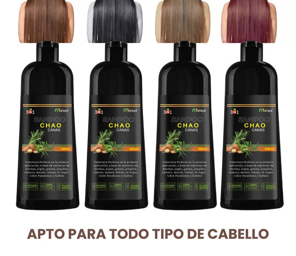 Shampoo Chao Canas® Natural Premium + Tratamiento🎁