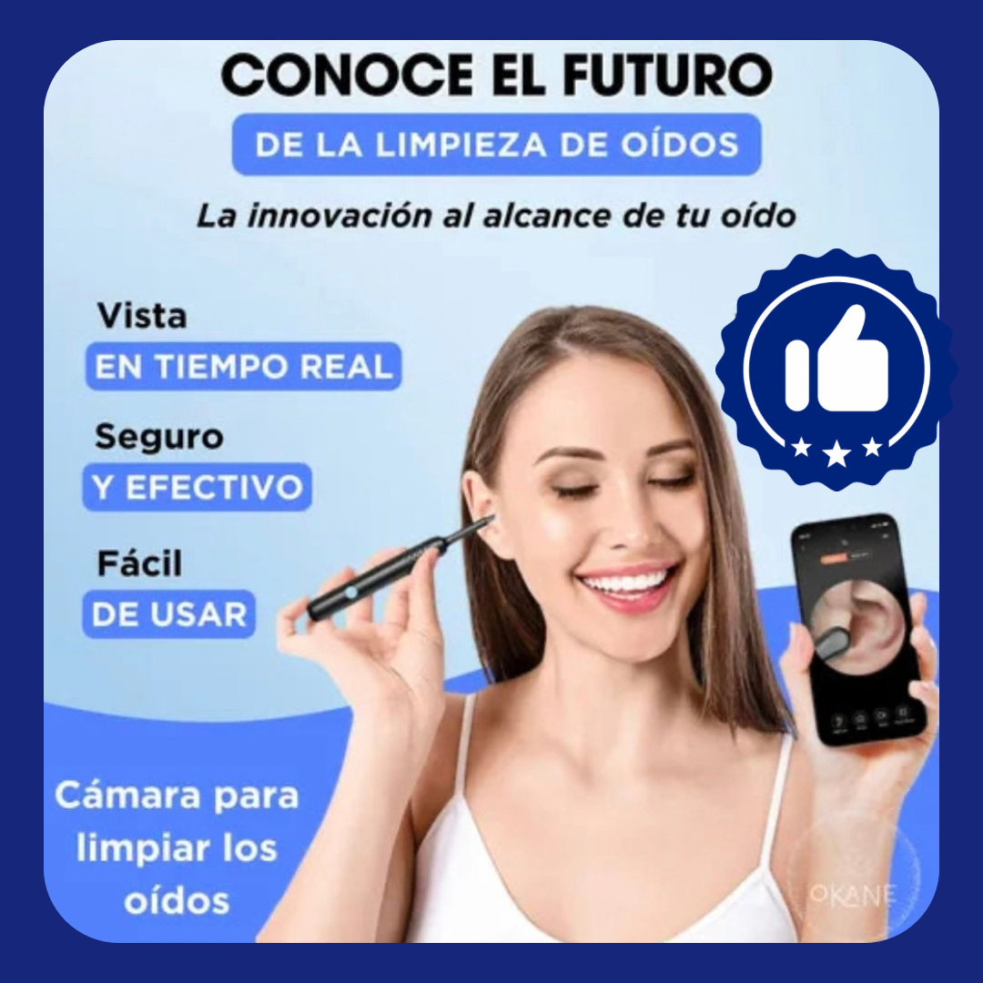 👂✨ Limpiador de oídos con cámara endoscopio HD - Limpieza segura y tecnología de precisión 🌟