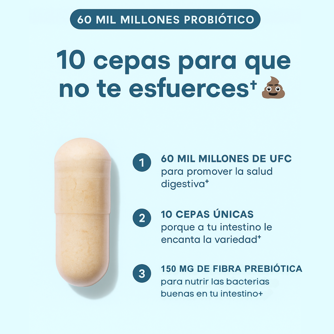 ¡Adiós a la pesadez! Combo digestivo avanzado con enzimas + probióticos Americanos🌟