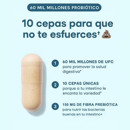 ¡Adiós a la pesadez! Combo digestivo avanzado con enzimas + probióticos Americanos🌟