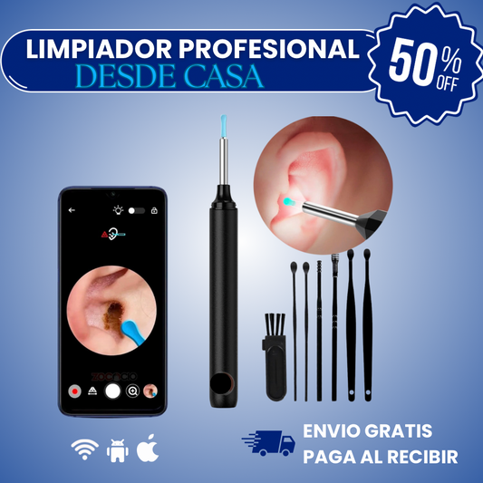 👂✨ Limpiador de oídos con cámara endoscopio HD - Limpieza segura y tecnología de precisión 🌟