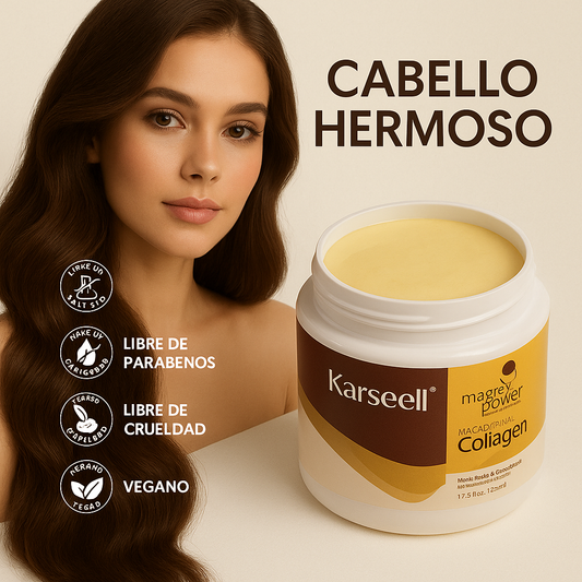 Mascarilla Capilar Karseell con Colágeno y Maca – Hidratación y Reparación Profunda