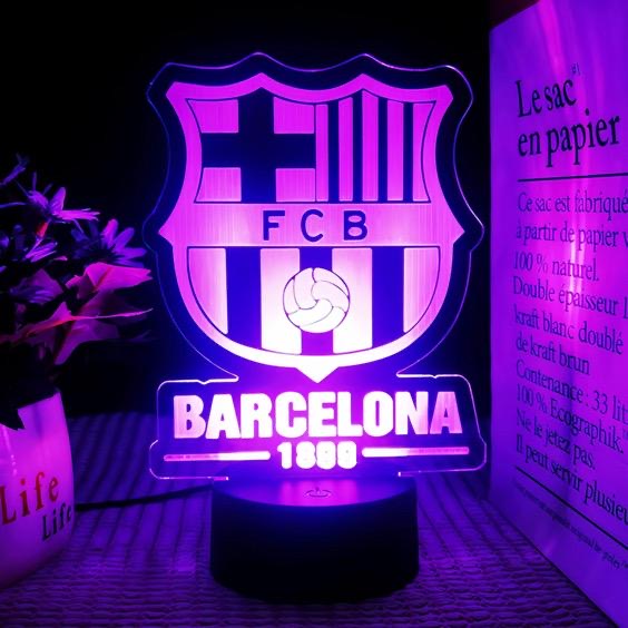 Lámpara LED 3D incluye 7 colores– Ilumina tu pasión con estilo ⚽️