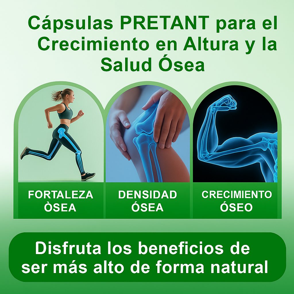 Maximizador de Crecimiento – Cápsulas con calcio y nutrientes para tu bienestar óseo