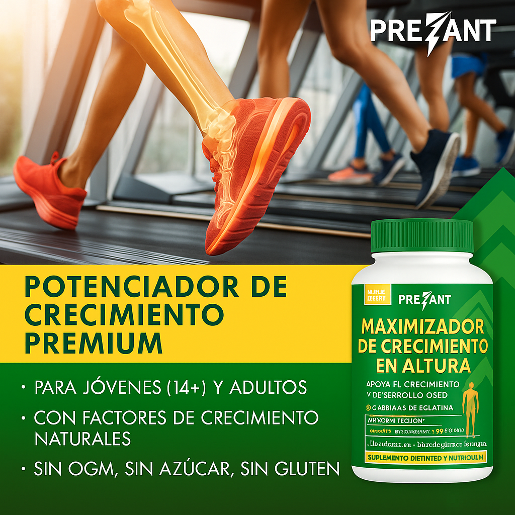 Maximizador de Crecimiento – Cápsulas con calcio y nutrientes para tu bienestar óseo