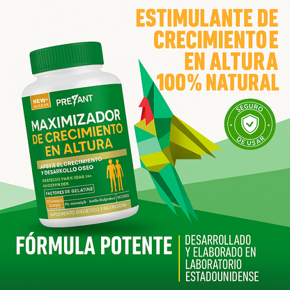 Maximizador de Crecimiento – Cápsulas con calcio y nutrientes para tu bienestar óseo
