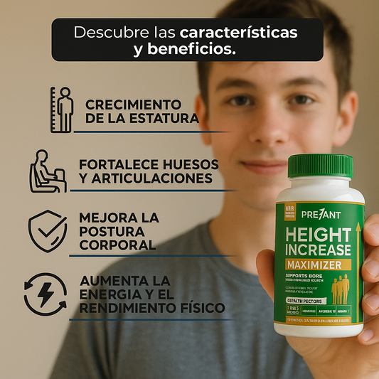 Maximizador de Crecimiento – Cápsulas con calcio y nutrientes para tu bienestar óseo