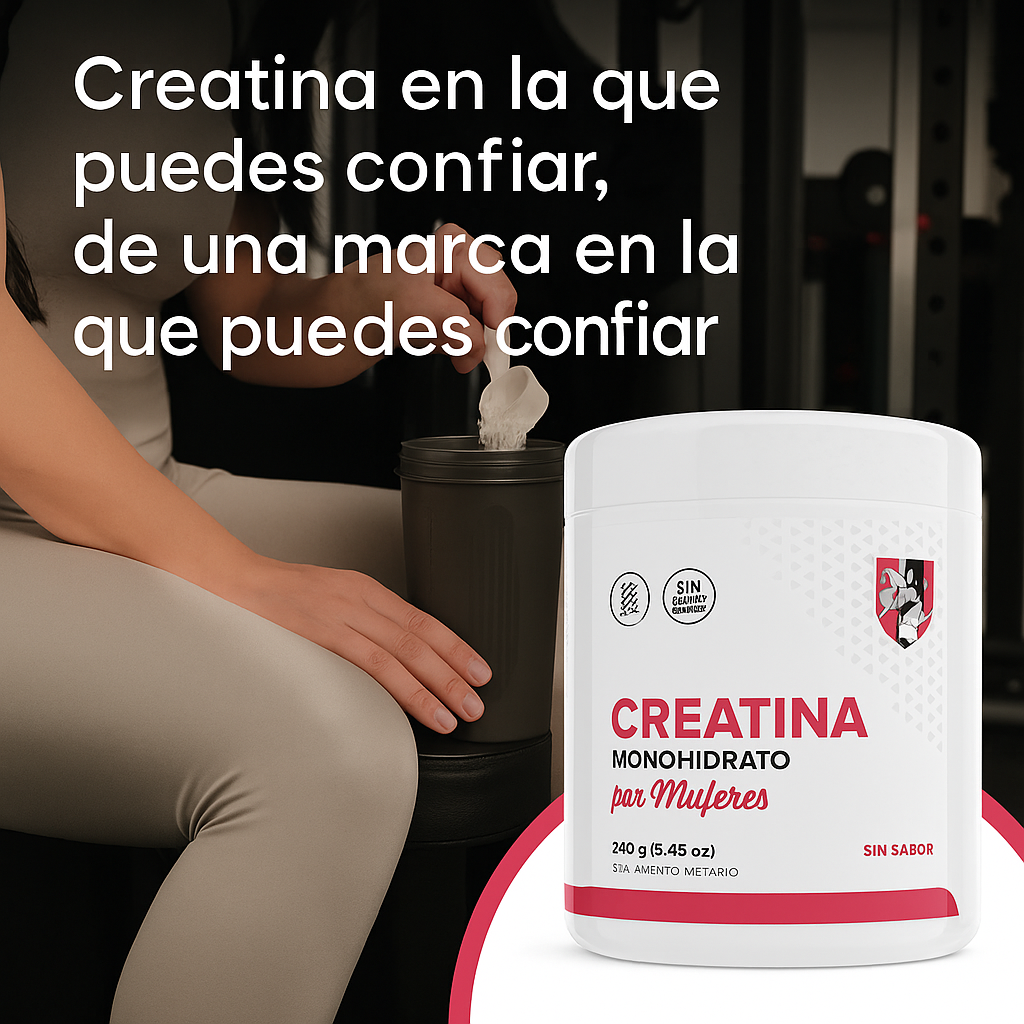Creatina Monohidratada Pro old school para Mujeres – Fuerza, recuperación y vitalidad en cada scoop