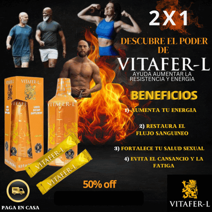 🔥 Vitafer 500ML®️ pague 1 LLEVE 2: Energía Imparable, Resultados Reales,🔥Envio GRATIS!