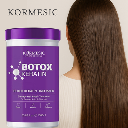 💧✨Botox Keratin Kormesic 1000ml: Cabello más manejable, saludable y espectacular desde la primera aplicación✨