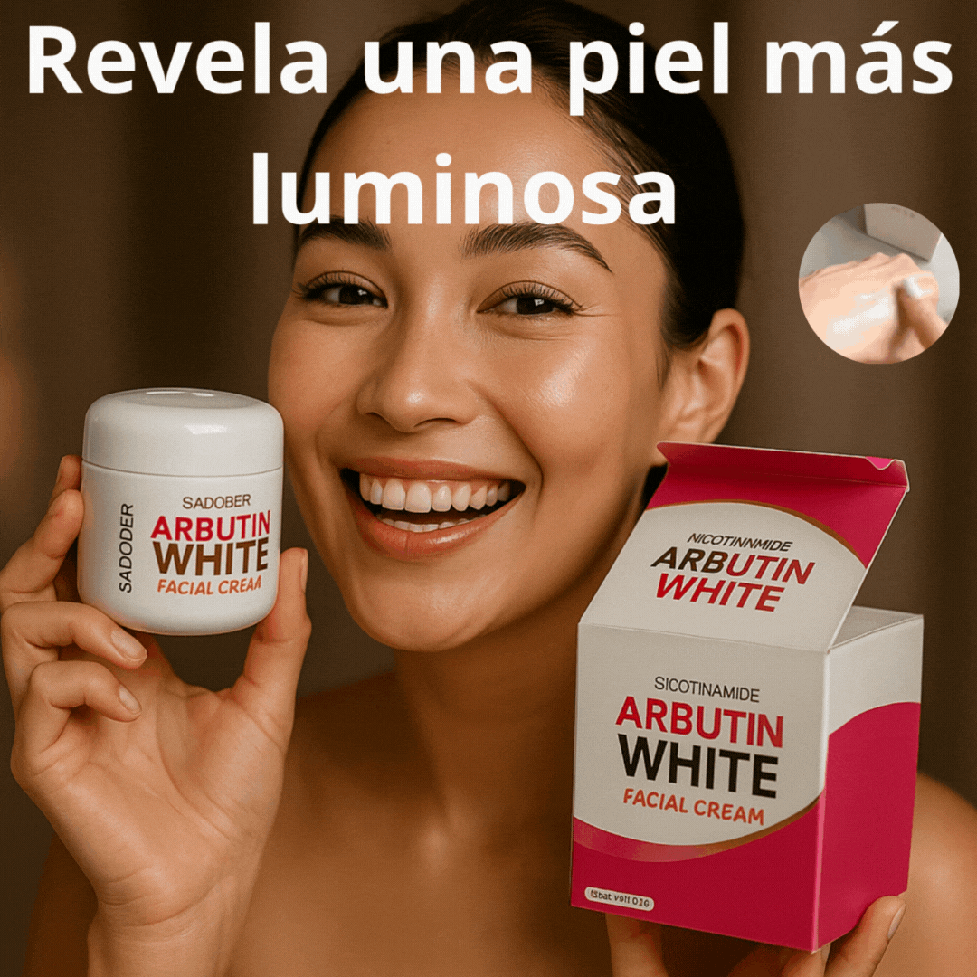 Crema Antimanchas Arbutin white Original – Aclara, Hidrata y Rejuvenece Tu Piel