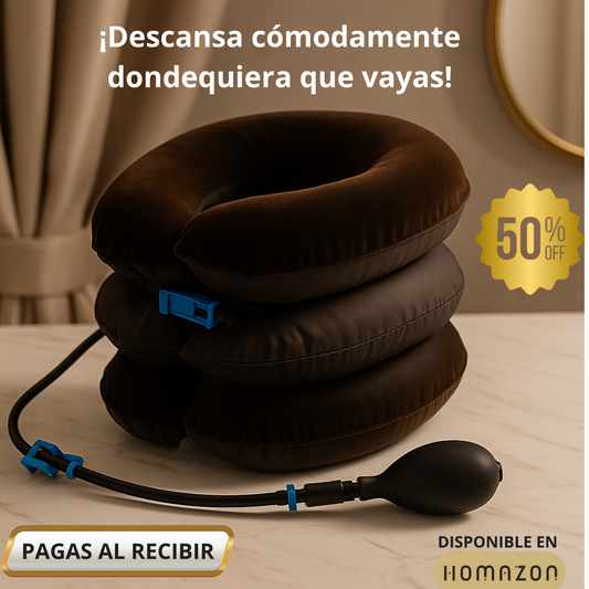 Soporte Inflable Portátil: Alivio Instantáneo para tu Cuello