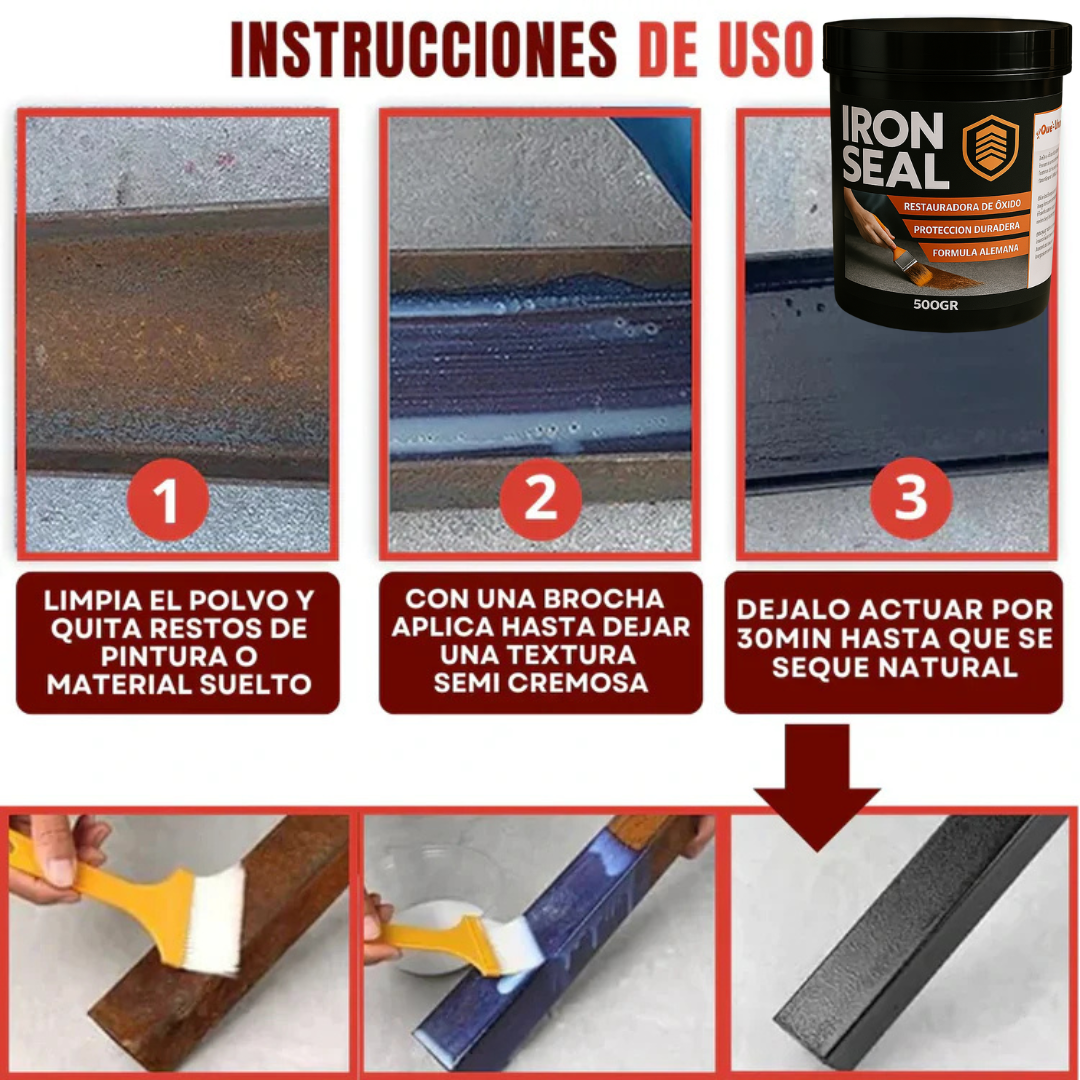 IRON SEAL® – Elimina y Previene el Óxido con Tecnología Alemana en una Sola Aplicación