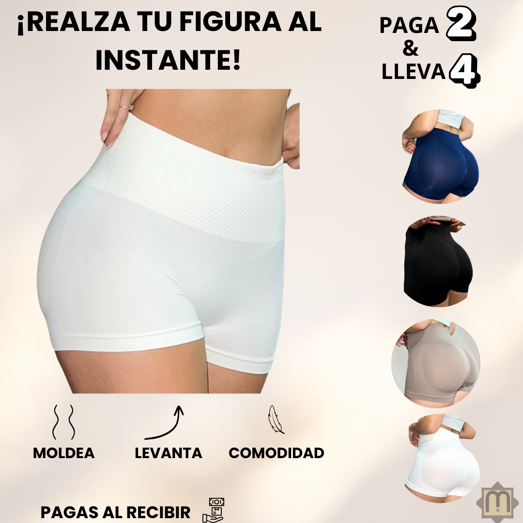 Panty Levanta Cola®: Paga 2 y lleva 4 moldea tu figura al instante con comodidad y estilo