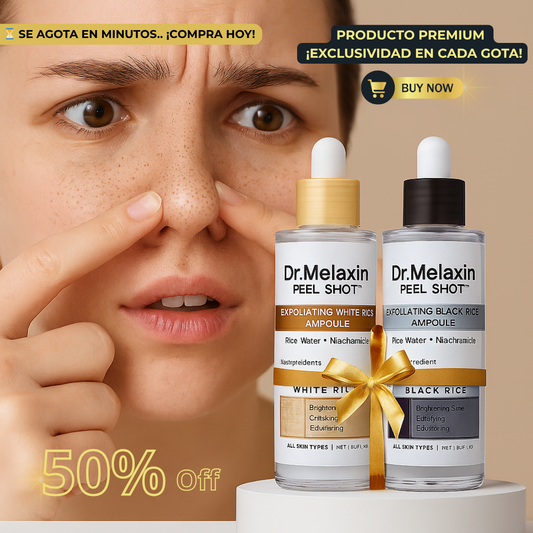 DR. MELAXIN PEEL SHOT: ® Exfolia, ilumina e hidrata en un solo paso.