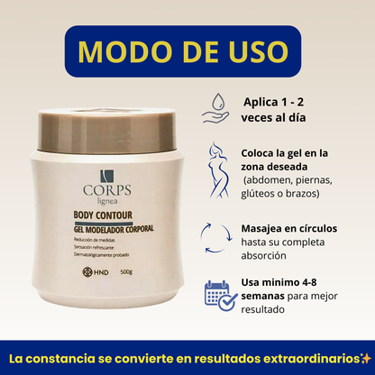💧GEL CORPS HND: Moldeador corporal, vive tu rutina con mas confianza✨