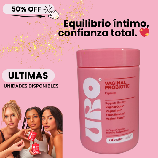 URO Probiotico vaginal: El secreto para una flora vaginal saludable y sin molestias