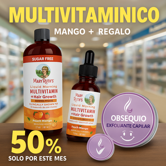 Multivitamínico Líquido MaryRuth’s + regalo gotero+ obsequio® – Belleza y Vitalidad desde Adentro