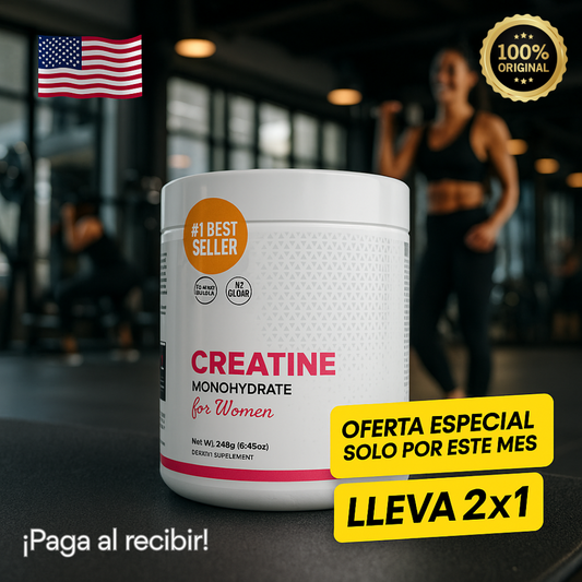 Creatina Monohidratada Pro old school para Mujeres – Fuerza, recuperación y vitalidad en cada scoop
