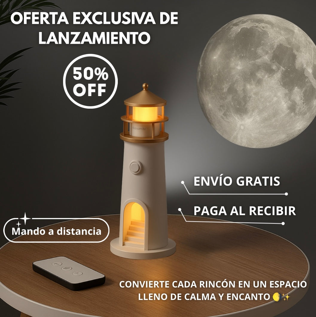 💡Lampara Faro - 🌖 Iluminación que transforma cada rincón en un recuerdo inolvidable✨