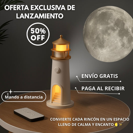 💡Lampara Faro - 🌖 Iluminación que transforma cada rincón en un recuerdo inolvidable✨