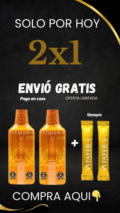 🔥 Vitafer 500ML®️ pague 1 LLEVE 2: Energía Imparable, Resultados Reales,🔥Envio GRATIS!
