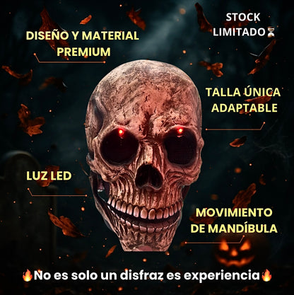 🎃💀Realismo que asusta - Mascara de calavera que marca la diferencia🔥🎭