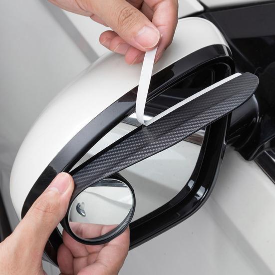 🚘Espejos 2 piezas Antipunto Ciego + Visera Antilluvia – Maneja más seguro en cualquier clima🌟